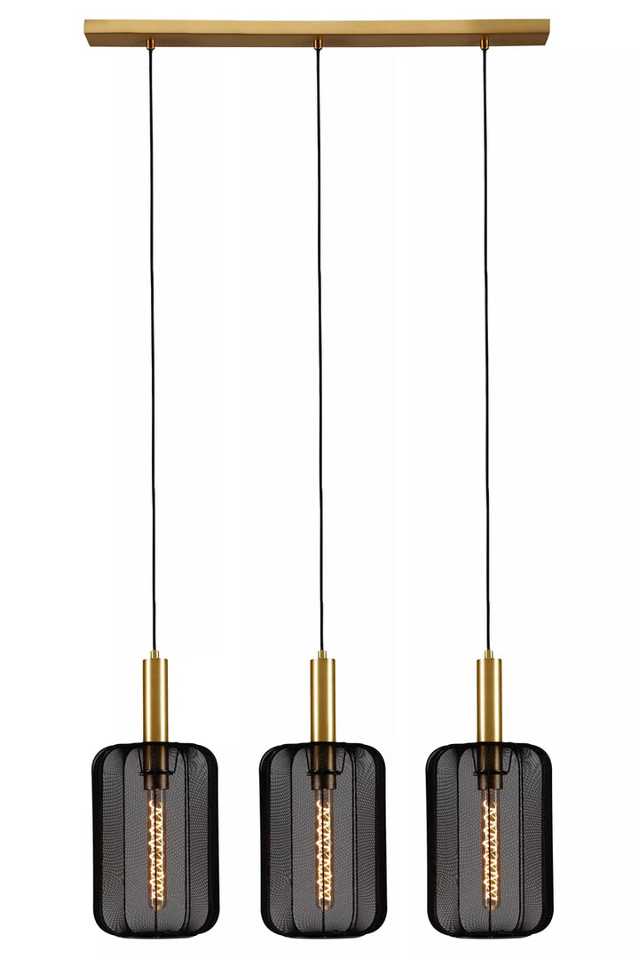 Corina takpendel 3-lys-Takpendler-Lucide-Svart-LC03447/03/30-Lightup.no