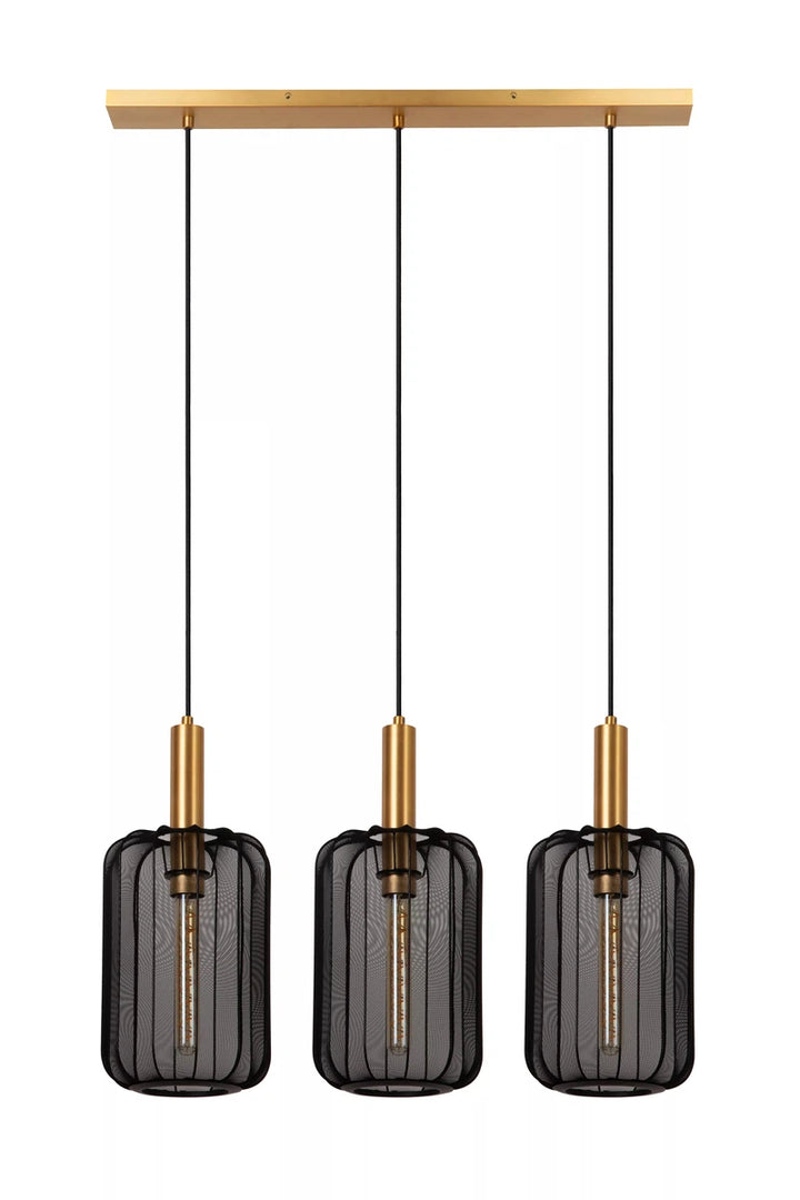 Corina takpendel 3-lys-Takpendler-Lucide-Svart-LC03447/03/30-Lightup.no
