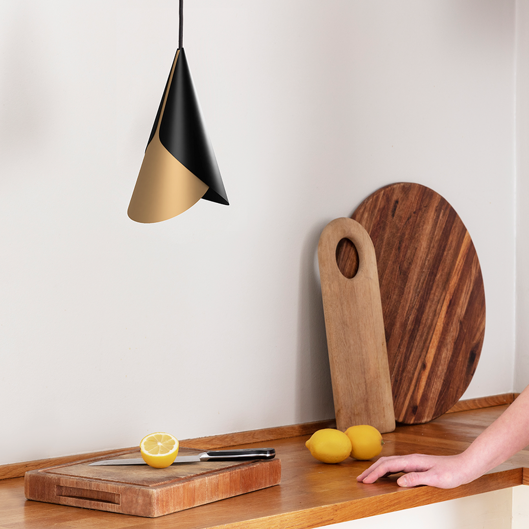 Cornet lampeskjerm-Takpendler-Umage-Mist / Stål-2554-Lightup.no