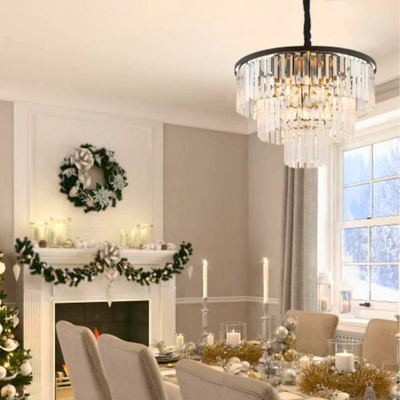 Cristal Lysekrone M - Svart-Lysekroner-Nowodvorski-N-7616-Lightup.no