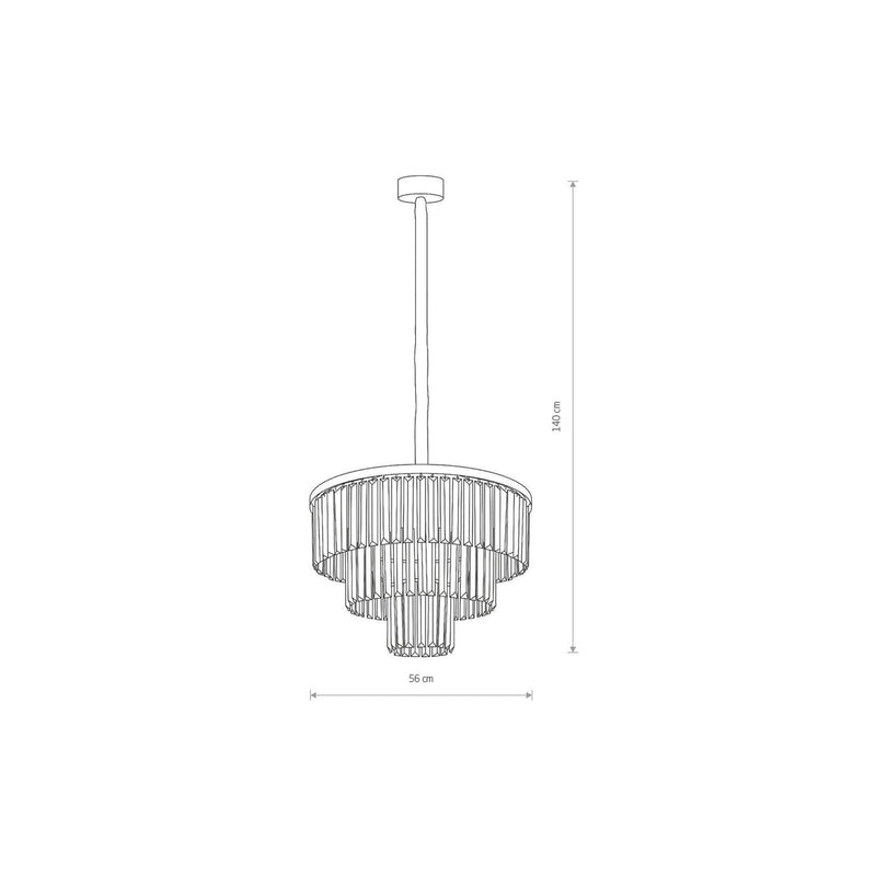 Cristal Lysekrone M - Svart-Lysekroner-Nowodvorski-N-7616-Lightup.no