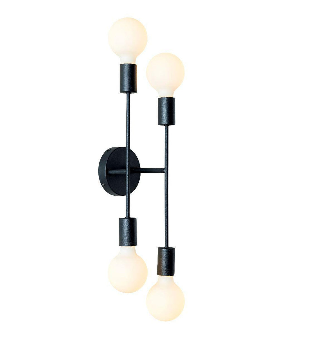 Cross tak/vegglampe 4 lys-Taklamper-Ms - belysning-Svart-9400305321-Lightup.no