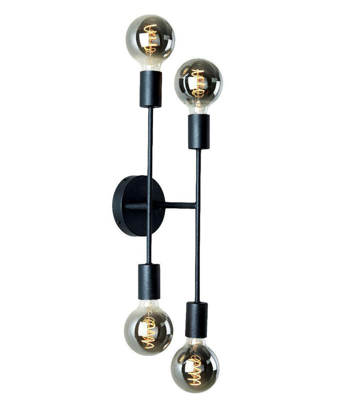 Cross tak/vegglampe 4 lys-Taklamper-Ms - belysning-Svart-9400305321-Lightup.no