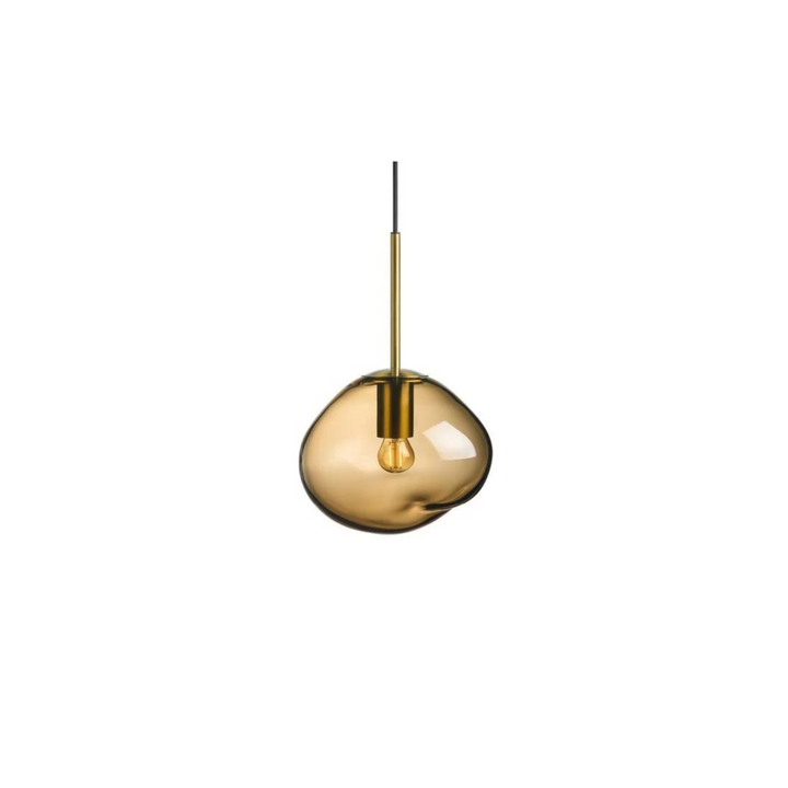 Crystal Stone Ø25 - Kakao / Messing-Takpendler-Hadeland Glassverk-Messing / Kakao-Hak__250-CS-2053-Messing-Lightup.no