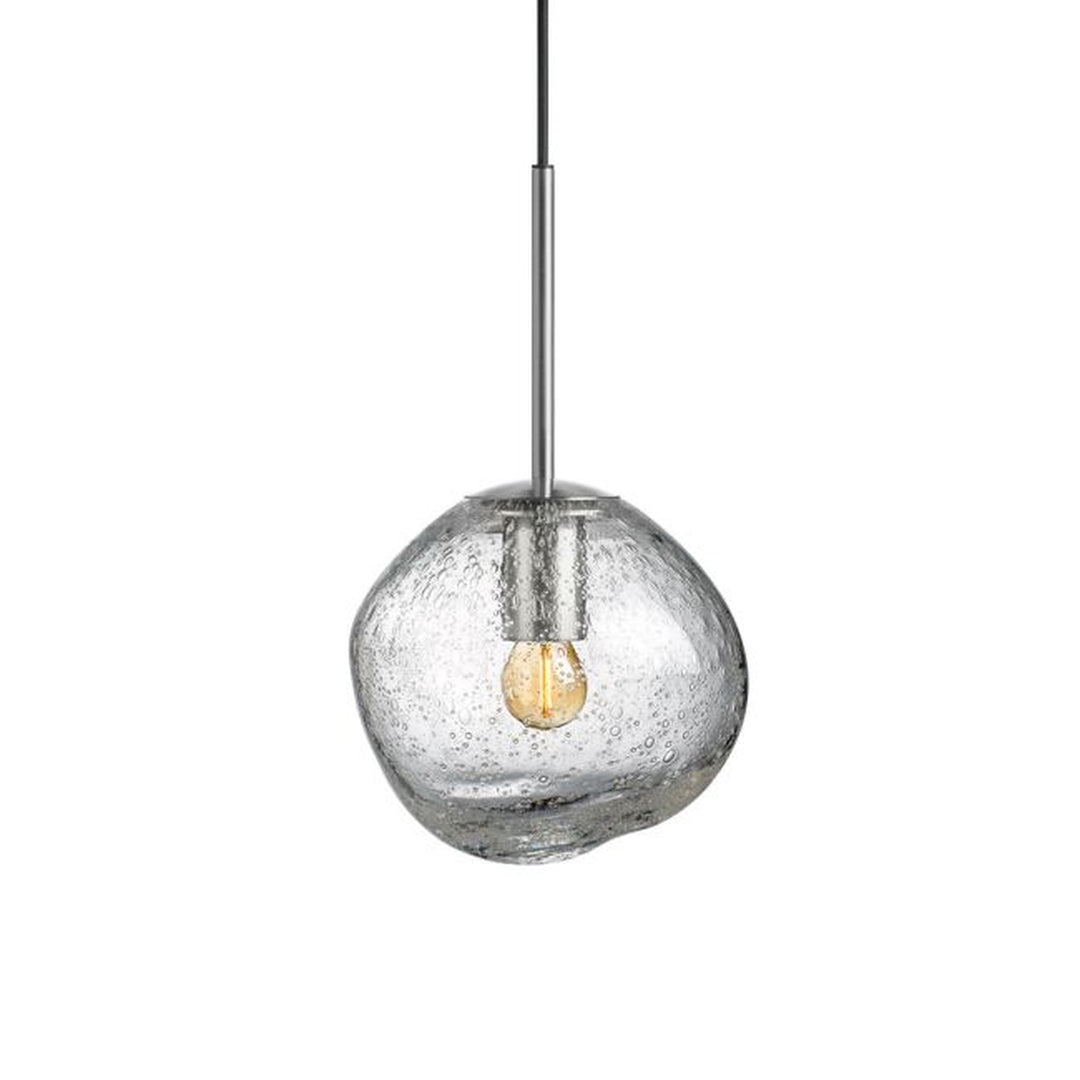 Crystal Stone Ø25- Klar m/Soda / Stål-Takpendler-Hadeland Glassverk-Stål / Klar-Hak__250-CS-1001-12-Stål-Lightup.no