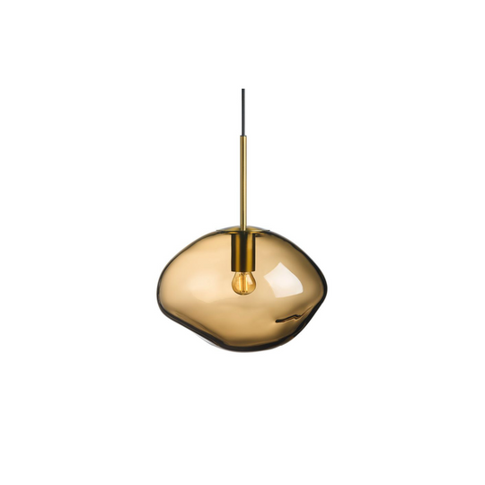 Crystal Stone Ø30 - Kakao / Messing-Takpendler-Hadeland Glassverk-Messing / Kakao-Hak__300-CS-2053-messing-Lightup.no