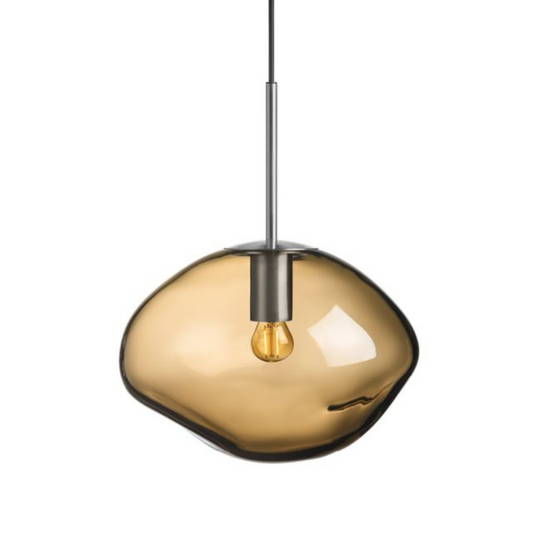 Crystal Stone Ø30 - Kakao / Stål-Takpendler-Hadeland Glassverk-Stål / Kakao-Hak__300-CS-2053-Stål-Lightup.no