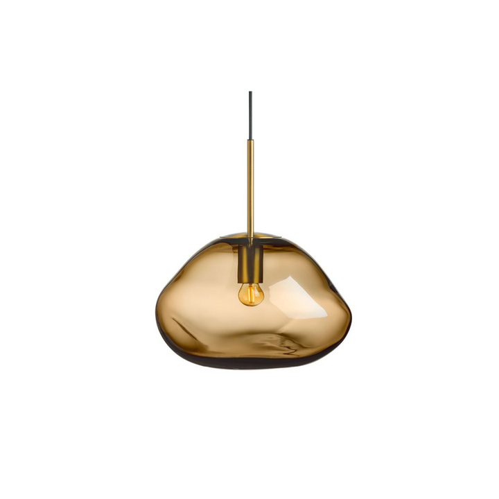 Crystal Stone Ø35 - Kakao / Messing-Takpendler-Hadeland Glassverk-Messing / Kakao-Hak__350-CS-2053-Messing-Lightup.no