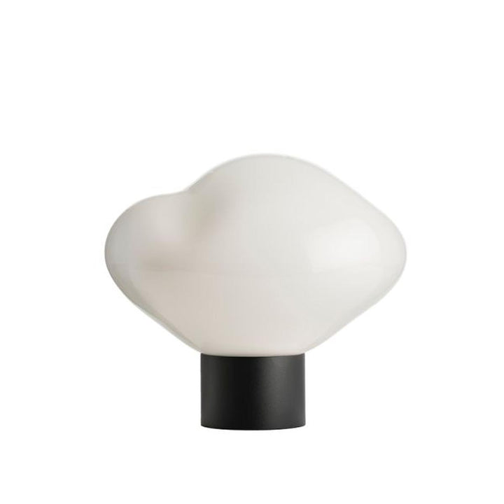 Crystal Stone bordlampe med svart base-Bordlamper-Hadeland Glassverk-Klar-Hak__250-CS-1001-12-T11BN-Lightup.no