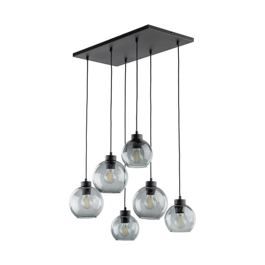 Cubus takpendel 6-lys-Takpendler-TK Lighting-Røykfarget-TK-2833-Lightup.no