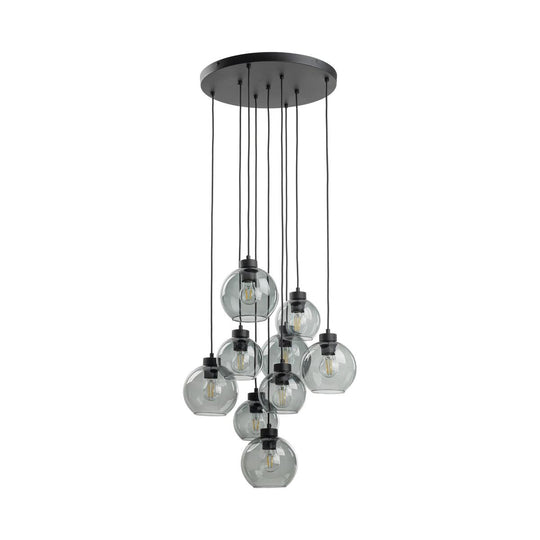 Cubus takpendel 9-lys-Takpendler-TK Lighting-Røykfarget-TK-10208-Lightup.no
