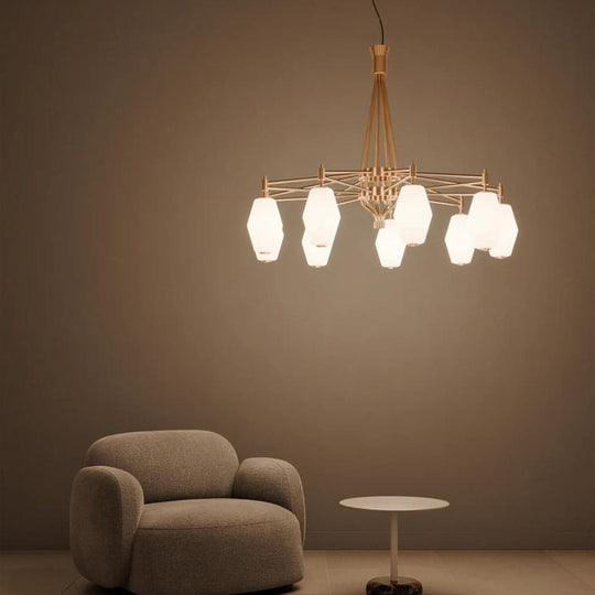 Dahl lysekrone liten-Takpendler-Northern-Messing / Opal-Non__7467-Lightup.no