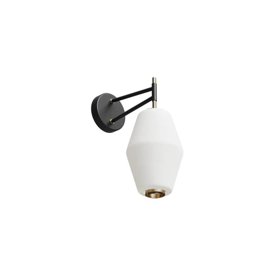 Dahl vegglampe-Vegglamper-Northern-Svart / Opal-Non__501+465-Lightup.no