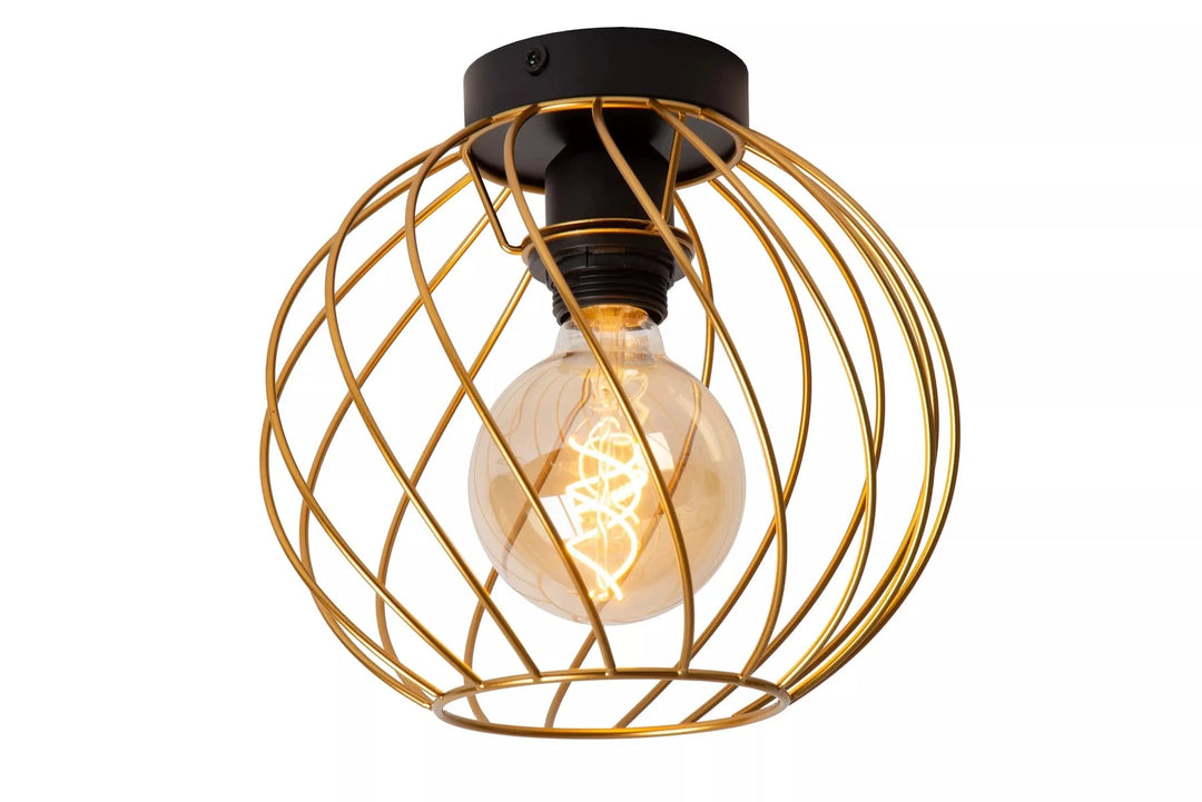 Danza taklampe 25 cm-Taklamper-Lucide-Messing-LC21128/25/02-Lightup.no