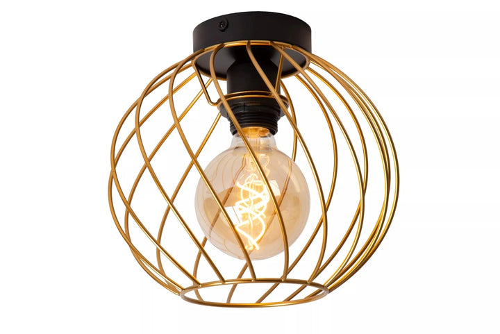 Danza taklampe 25 cm-Taklamper-Lucide-Messing-LC21128/25/02-Lightup.no