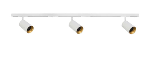 Designline Tube Pro komplett 1,9 meter spotskinne med 3 spotter GU10-Spotskinner 230V-Antidark-Hvit-3-311-20-1+4-311-01-1+2-312-01-1+3-Lightup.no