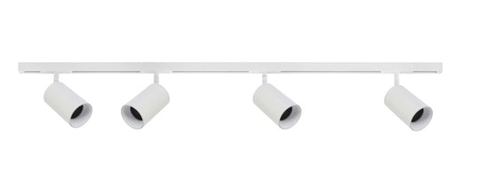 Designline Tube Pro komplett 1,9 meter spotskinne med 4 spotter GU10-Spotskinner 230V-Antidark-Hvit-3-311-20-1+4-311-01-1+2-312-01-1-Lightup.no