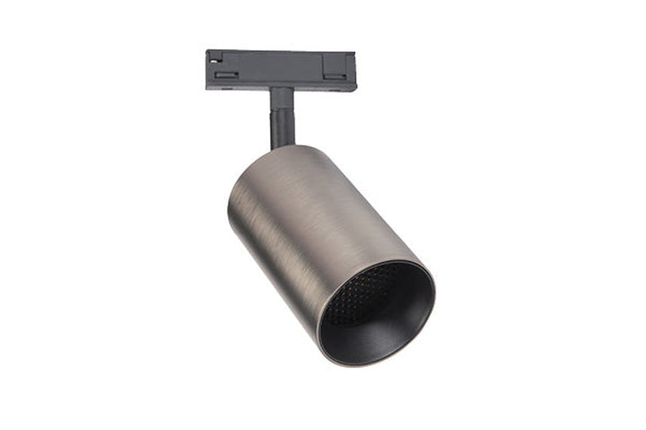 Designline Tube Pro komplett 1.9 meter spotskinne med 3 spotter GU10 - Svart/Titanium-Spotskinner 230V-Antidark-Svart-3-311-20-2+4-311-01-2+2-312-01-9+3-Lightup.no