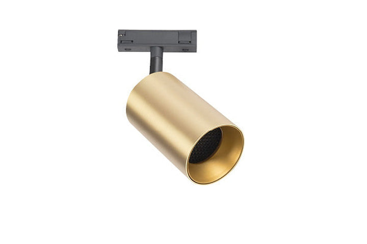 Designline Tube Pro komplett 1.9 meter spotskinne med 5 spotter GU10 - Svart/Messing-Spotskinner 230V-Antidark-Svart / Messing-3-311-20-2+4-311-01-2+2-312-01-4-5-Lightup.no