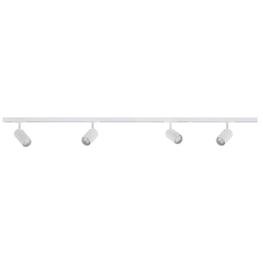 Designline Tube komplett 1,9 meter spotskinne med 4 spotter GU10-Spotskinner 230V-Antidark-Hvit-2-311-01-1+3-311-00-1+3-311-20-1+4-311-01-1+4-Lightup.no