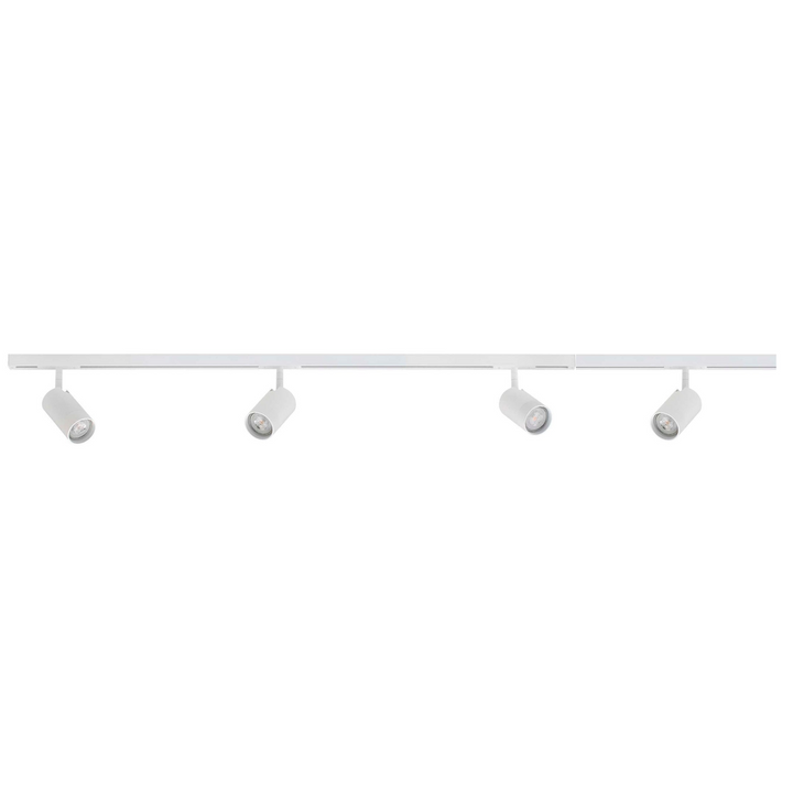 Designline Tube komplett 1,9 meter spotskinne med 4 spotter GU10-Spotskinner 230V-Antidark-Hvit-2-311-01-1+3-311-00-1+3-311-20-1+4-311-01-1+4-Lightup.no