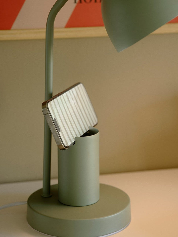 Devon bordlampe-Bordlamper-Nordlux-Støvete grønn-2512405023-Lightup.no