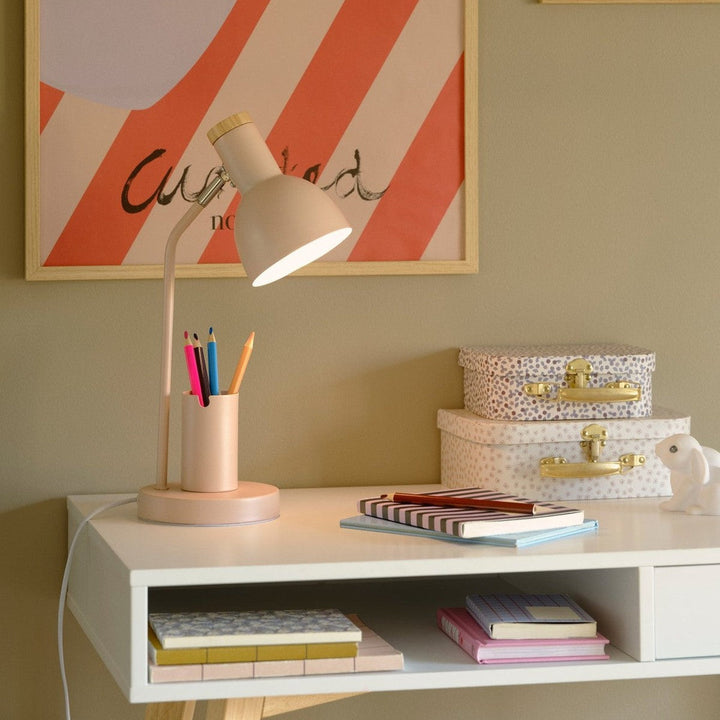 Devon bordlampe-Bordlamper-Nordlux-Støvete rosa-2512405057-Lightup.no