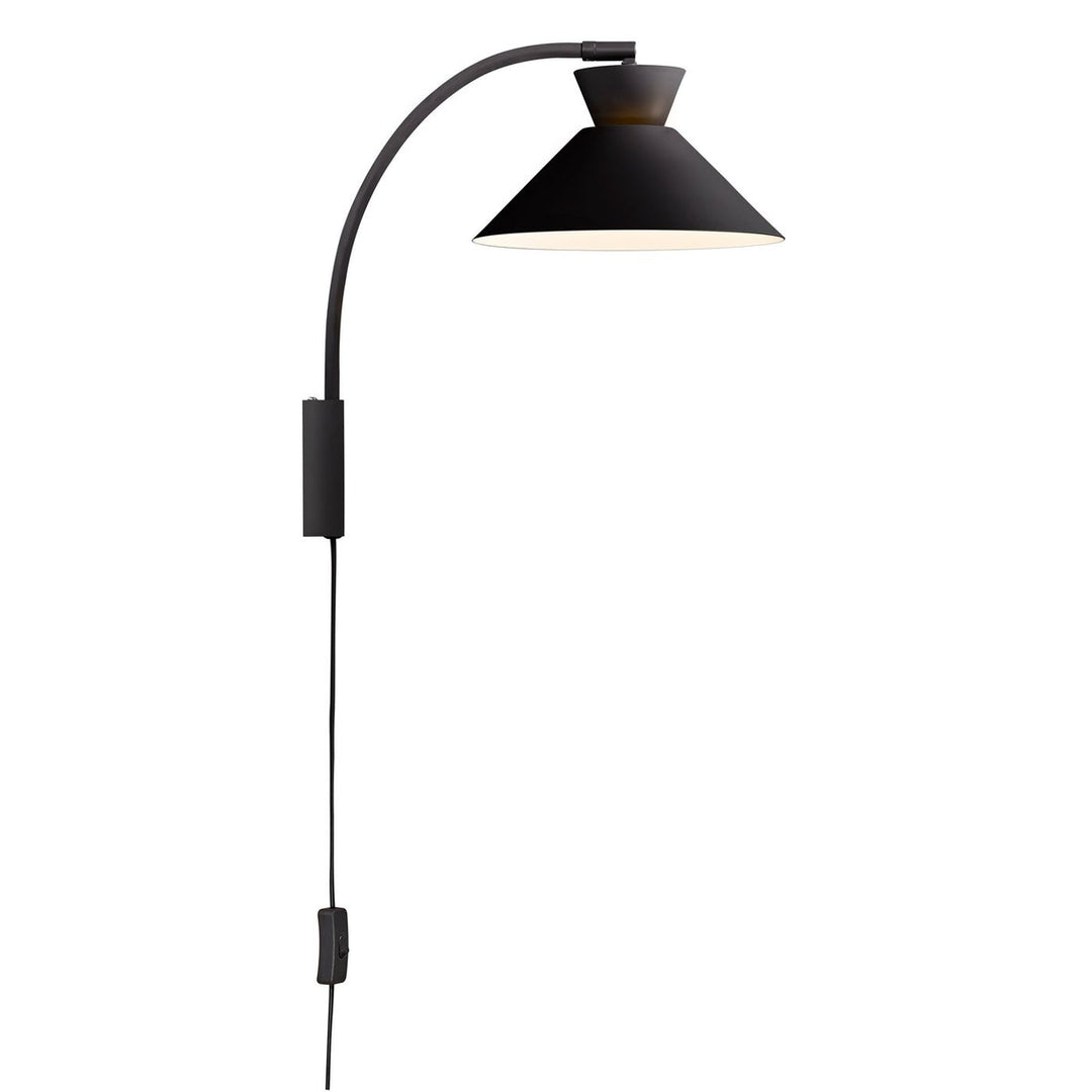 Dial vegglampe - Grå-Vegglamper-Nordlux-Svart-2213371003-Lightup.no