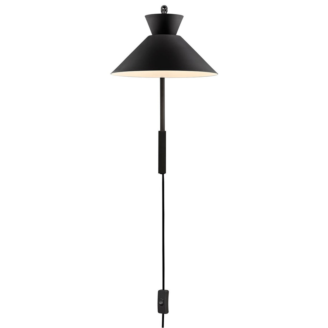 Dial vegglampe - Grå-Vegglamper-Nordlux-Svart-2213371003-Lightup.no