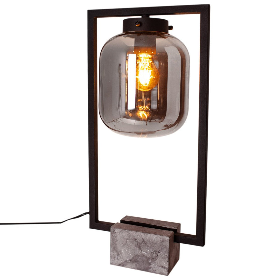 Dixton bordlampe - røykfarget-Bordlamper-By Rydens Exclusive-Brs-4002300-4505-Lightup.no