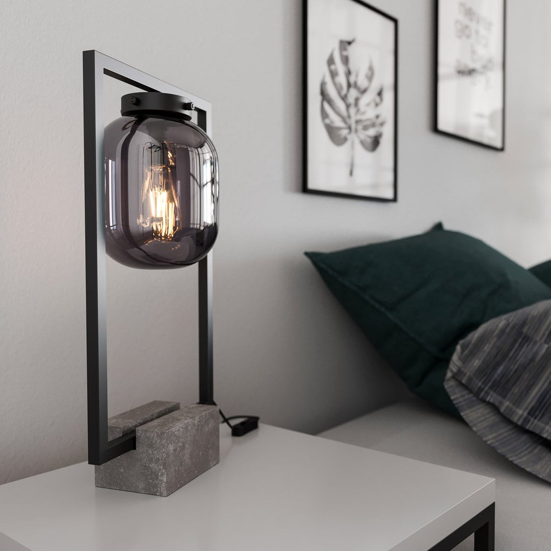 Dixton bordlampe - røykfarget-Bordlamper-By Rydens Exclusive-Brs-4002300-4505-Lightup.no