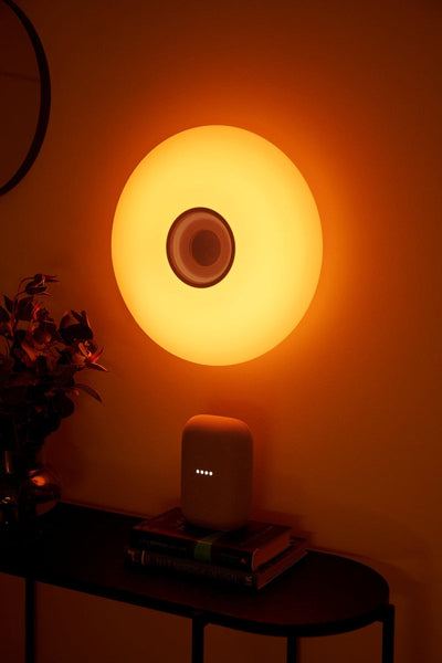Djay smart color taklampe m/høyttaler IP44 21W - Hvit-Taklamper-Nordlux-2110886101-Lightup.no