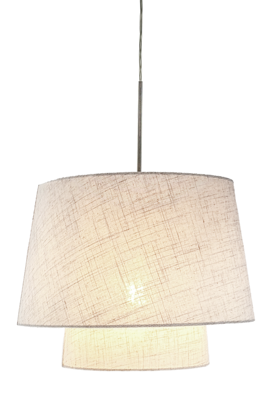 Doble takpendel Ø48-Takpendler-Aneta Lighting-Krom/Beige-25187-20-02-Lightup.no