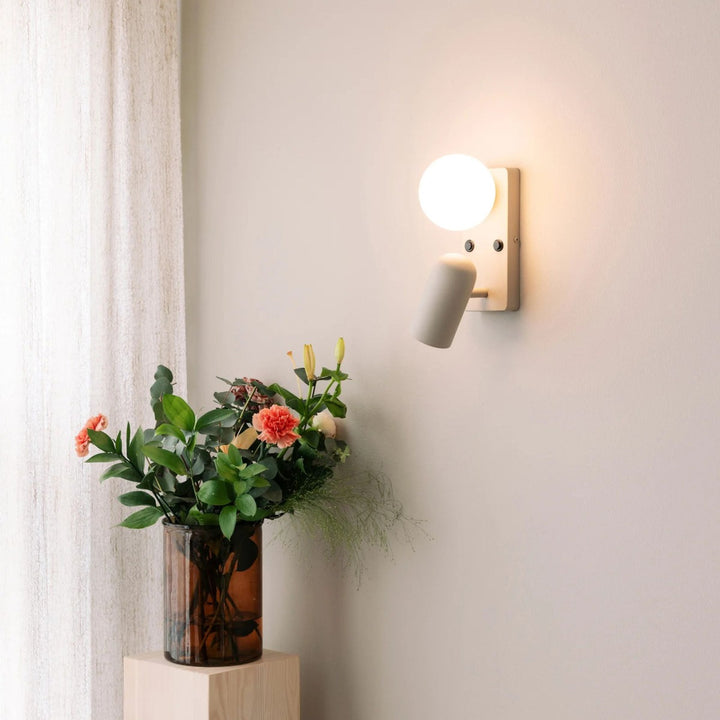 Doppio vegglampe-Vegglamper-Globen Lighting-Beige-434302-Lightup.no