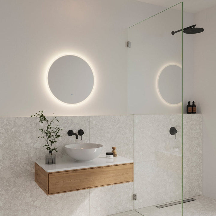 Dovina vegglampe 60 cm m/speil 20W IP44 4000K - Klar-Baderomsbelysning vegglamper-Nordlux-Klar-2310251000-Lightup.no