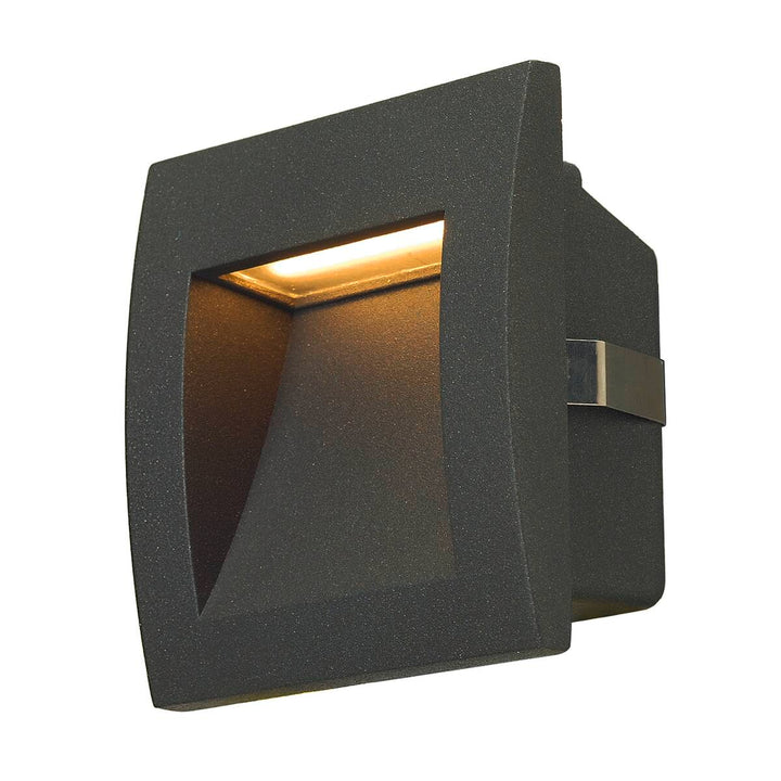 Downunder S innfelt vegglampe utendørs 1,7W 3000 Kelvin IP55-Utebelysning vegg opp og ned-Slv-Antrasitt-slv-233605-Lightup.no
