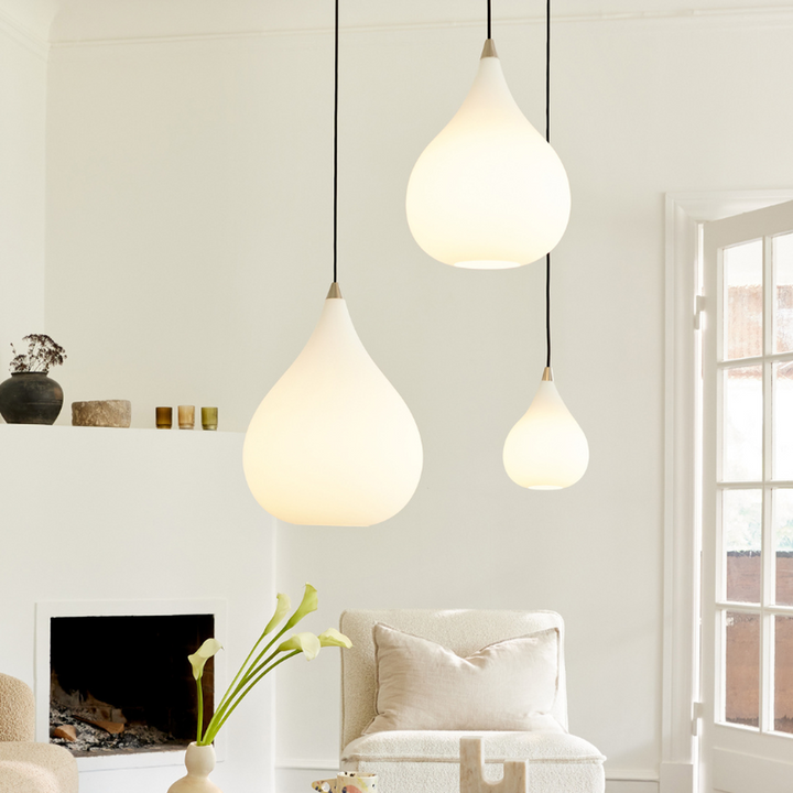 Drops pendel 30 - Opal-Takpendler-Halo Designs-Hvit-5703638407931-Lightup.no