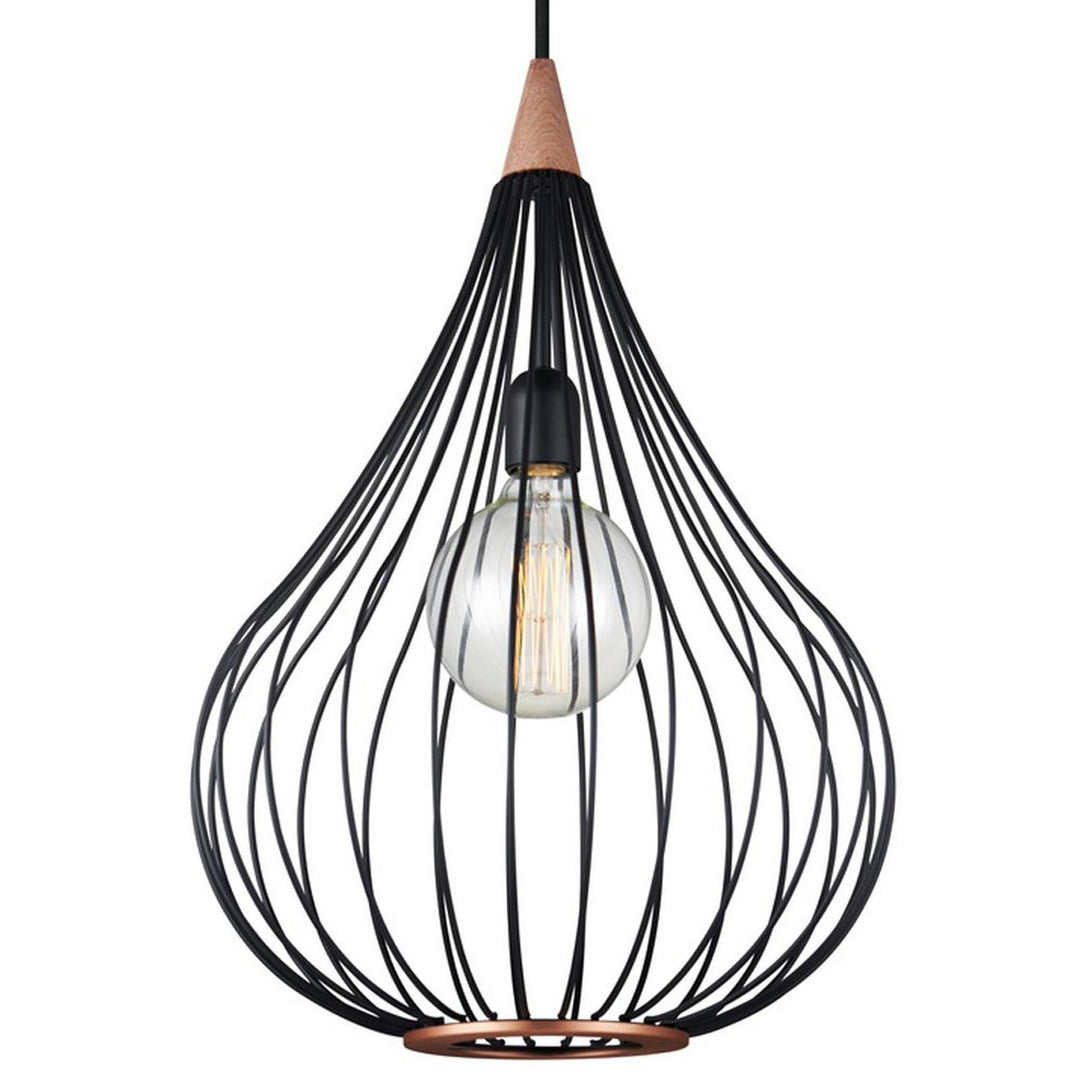 Drops takpendel 38 - Svart/mørk-tre-Takpendler-Halo Designs-Svart-5703638990921-Lightup.no
