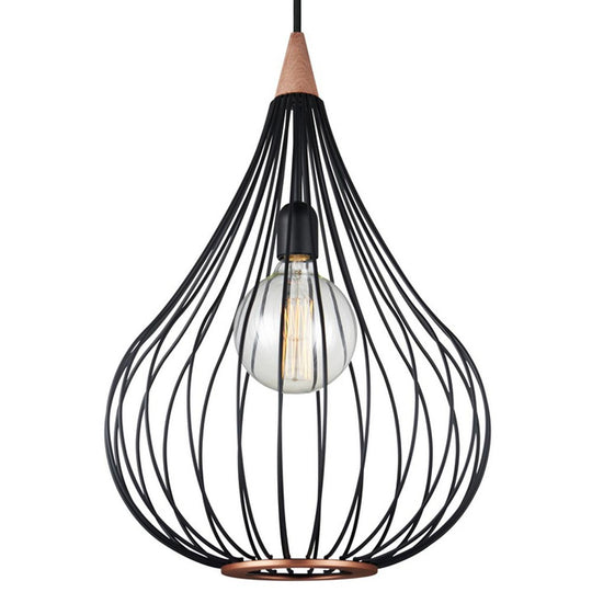 Drops takpendel 38 - Svart/mørk-tre-Takpendler-Halo Designs-Svart-5703638990921-Lightup.no