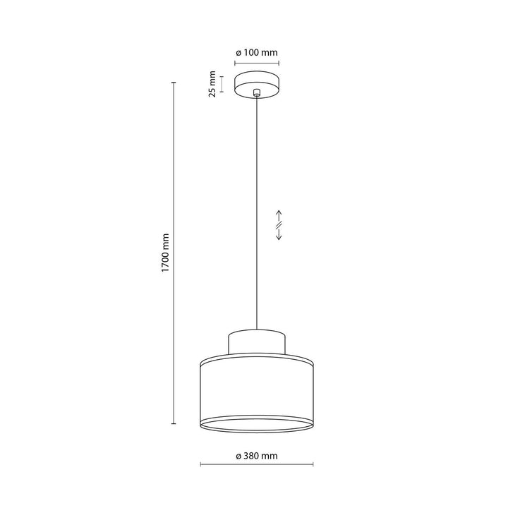 Duo takpendel 38 cm-Takpendler-TK Lighting-Brun-TK-3139-Lightup.no