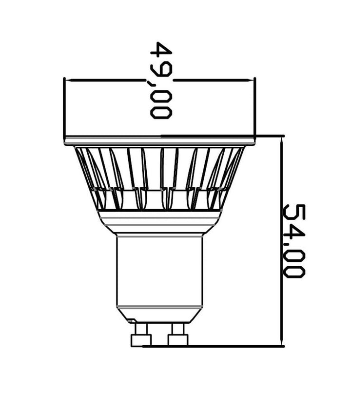 Ecolux GU10 LED 7W 2700 Kelvin - Dimbar-LED-pære GU10-NorDesign-Hvit-439049710-Lightup.no