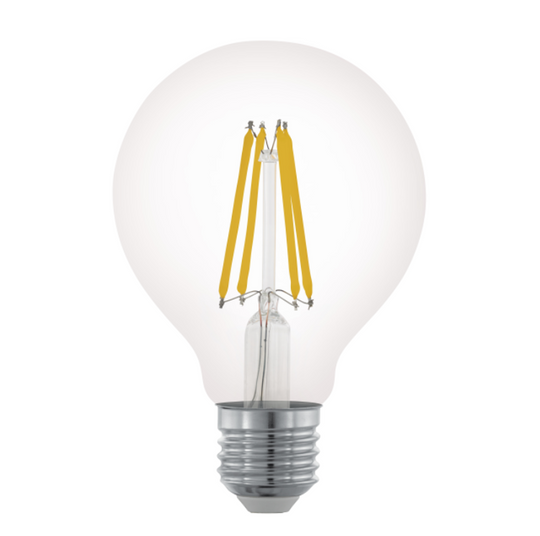 Eglo E27 Filament LED 6W 2700K 80 mm dimbar- Klar-LED-pære E27 sokkel-Eglo-Klar-11702-Lightup.no