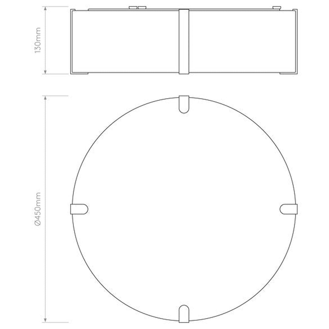 Elba Round 450 taklampe-Taklamper-Astro Lighting-Hvit-Asg__5042001+1462002-Lightup.no