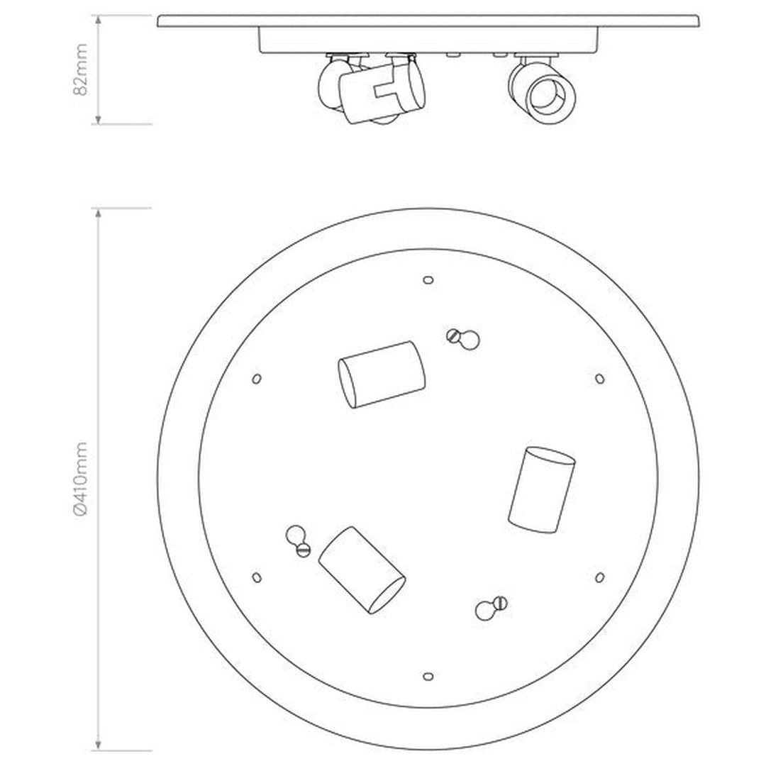 Elba Round 450 taklampe-Taklamper-Astro Lighting-Hvit-Asg__5042001+1462002-Lightup.no