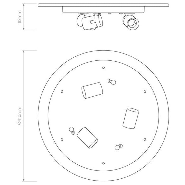 Elba Round 450 taklampe-Taklamper-Astro Lighting-Hvit-Asg__5042001+1462002-Lightup.no