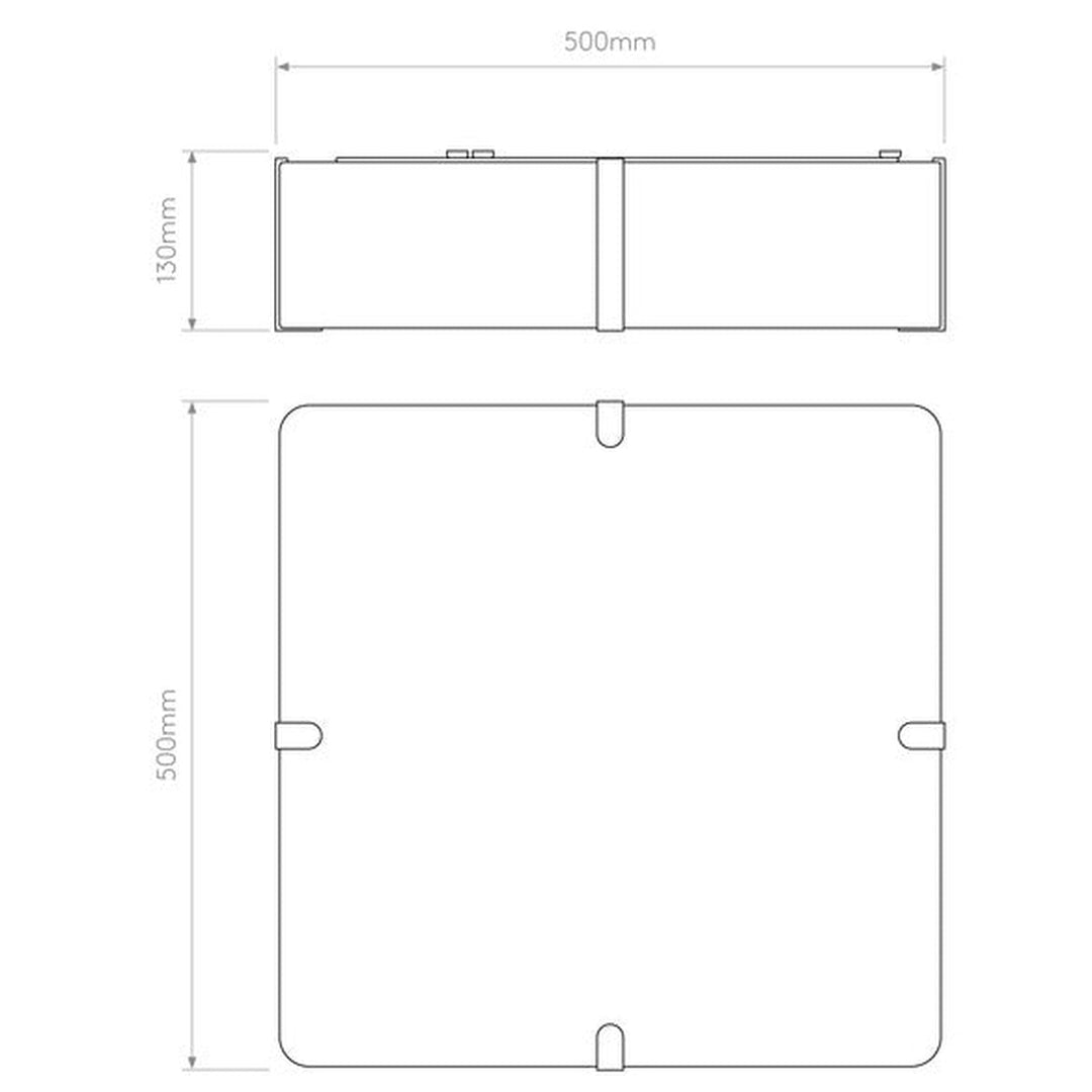 Elba Square 500 taklampe-Taklamper-Astro Lighting-Hvit-Asg__5042009+1462003-Lightup.no