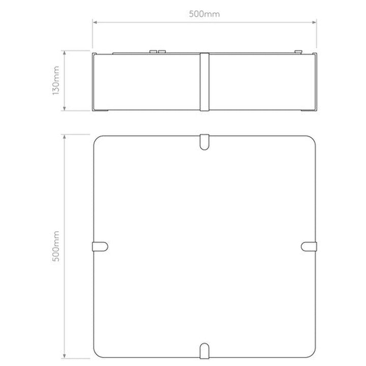 Elba Square 500 taklampe-Taklamper-Astro Lighting-Hvit-Asg__5042009+1462003-Lightup.no