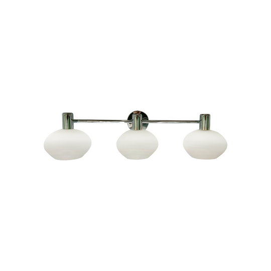 Elba Vegglampe 3 lys IP44/IP23-Baderomsbelysning vegglamper-Aneta Lighting-Svart/Hvit-10303-15-Lightup.no