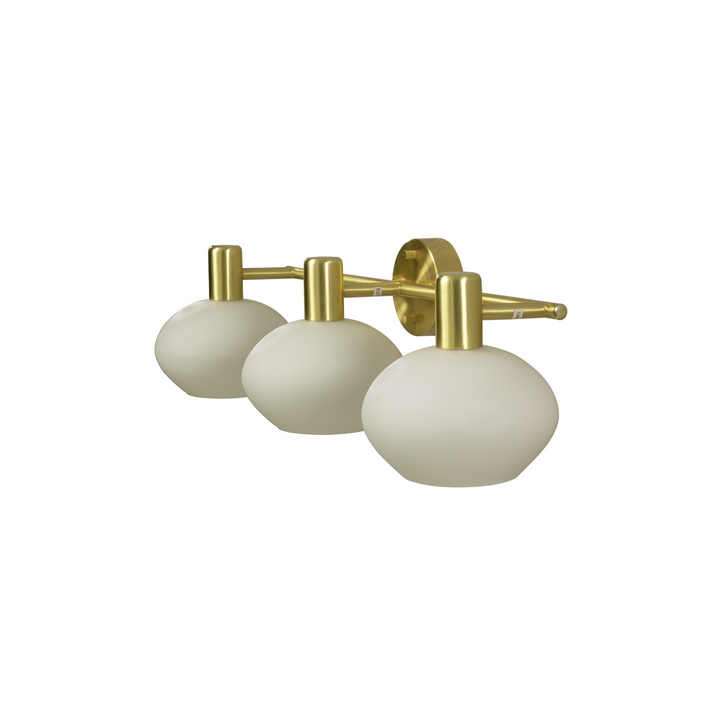 Elba Vegglampe 3 lys IP44/IP23-Baderomsbelysning vegglamper-Aneta Lighting-Svart/Hvit-10303-15-Lightup.no