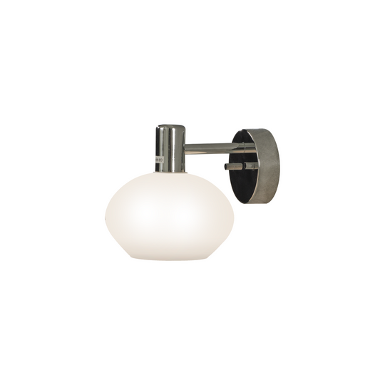 Elba Vegglampe IP44/IP23-Baderomsbelysning vegglamper-Aneta Lighting-Svart/Hvit-10301-15-Lightup.no